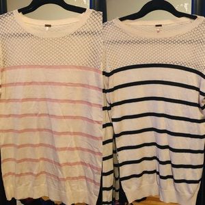 One Black One Pink Sweater